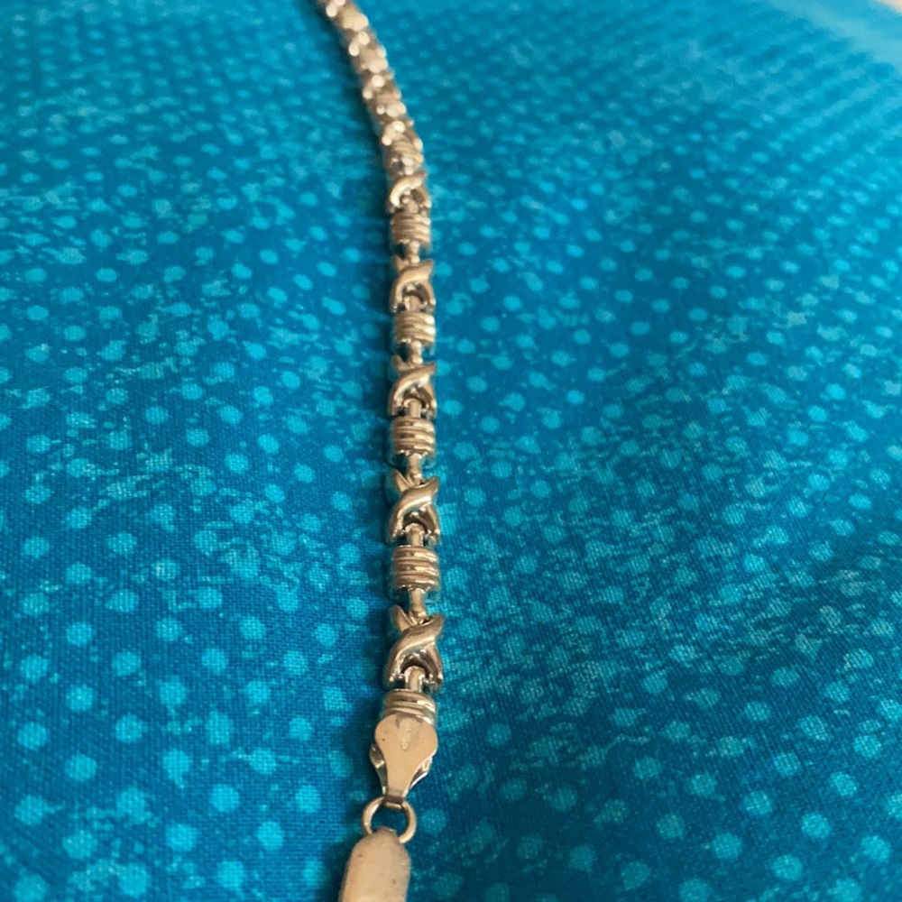 Vintage silver woman’s Bracelet marked Italy 925 - Picture 4 of 10